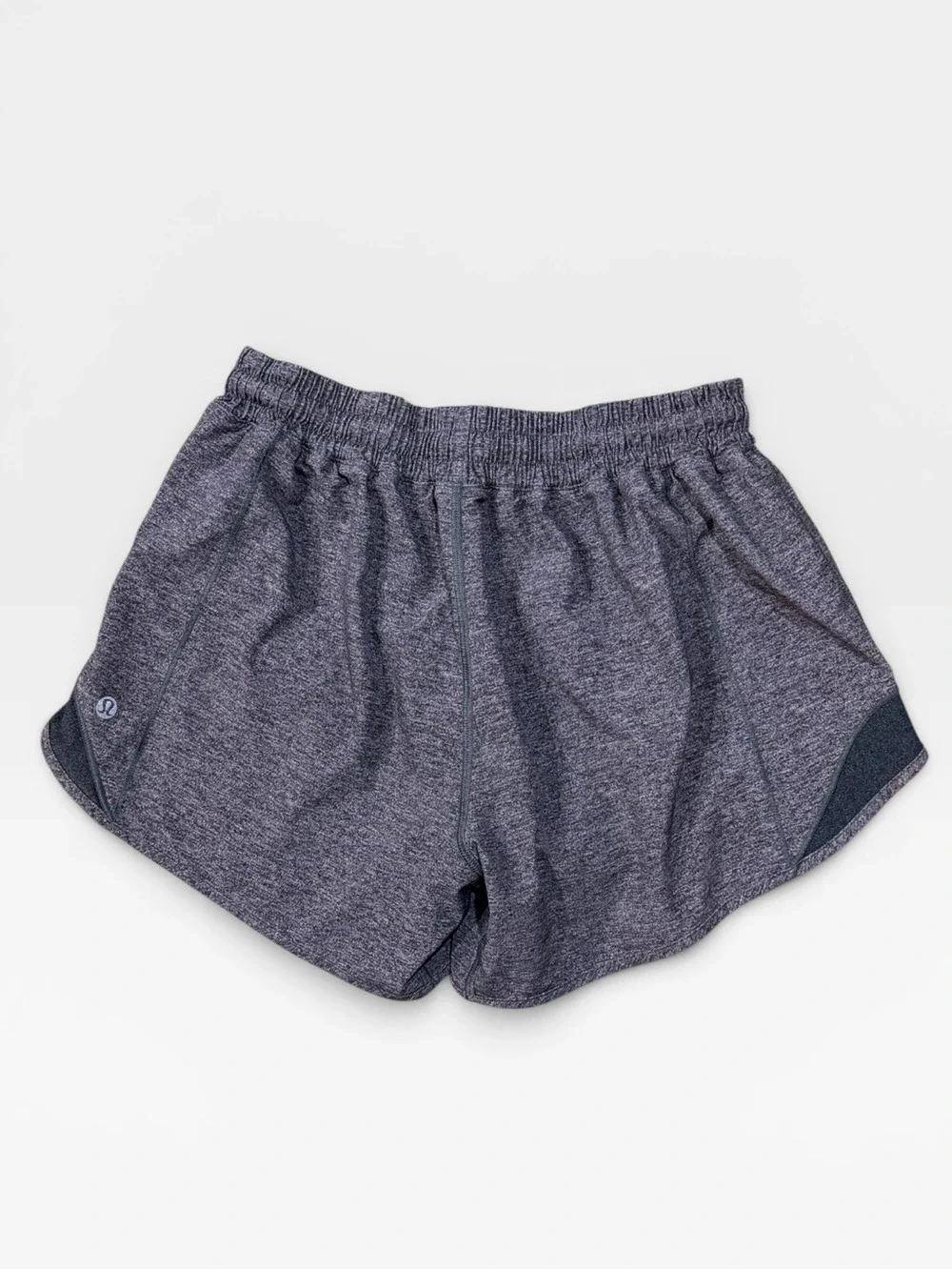 Lululemon Athletica Heathered Charcoal Running Shorts Size 8 Tall